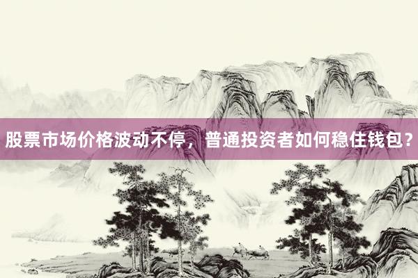 股票市场价格波动不停，普通投资者如何稳住钱包？