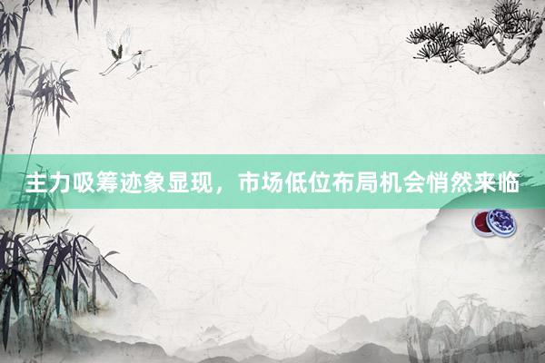 主力吸筹迹象显现，市场低位布局机会悄然来临